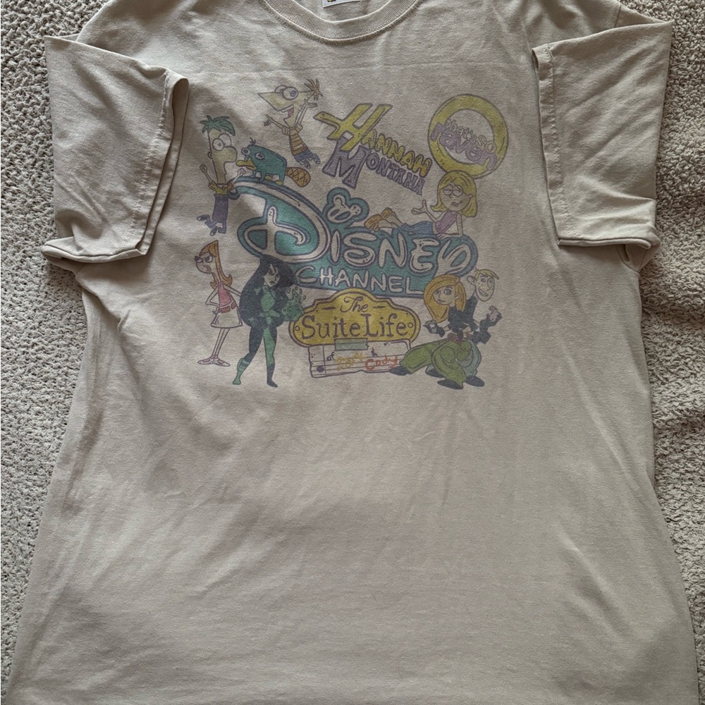 Boise Babe Tan Short Sleeve Tee with Vintage Disney